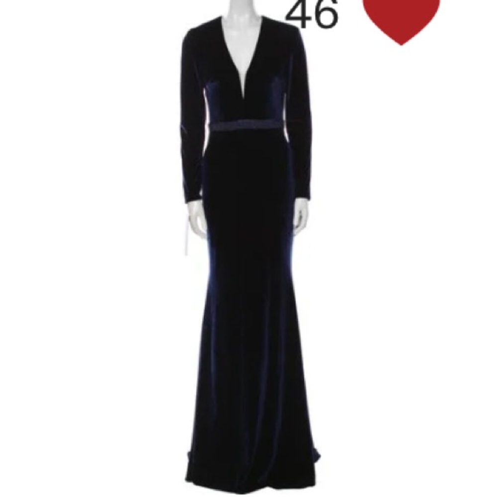 Velvet Jovani dark navy Patterned Maxi Dress